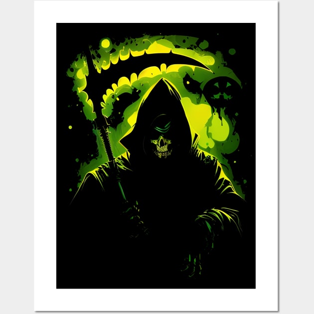 Fantasy Grim Reaper - Scythe and Skull Wall Art by HideTheInsanity